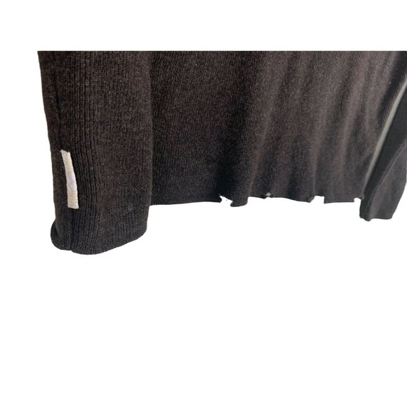 Burberry brown women’s pullover hoodie Sz M  Pure Wool Hoodie Distressed New Age - Picture 6 of 12